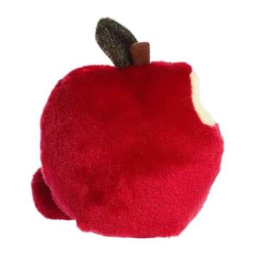 Aurora® Adorable Palm Pals™ Crisp Red Apple™ Stuffed Animal - Pocket-Sized Play - Collectable Fun - 5 Inches
