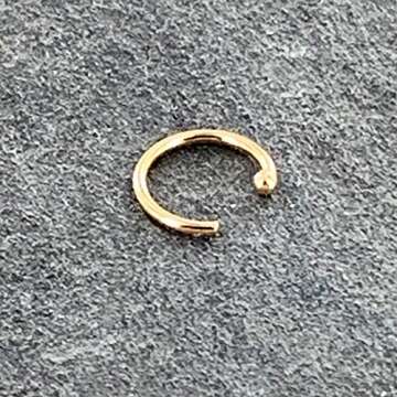 Body Candy Tiny Nose Ring Hoop 20 Gauge 1/4" Solid 14k Yellow Gold Nose Hoop Xtra Small Diameter