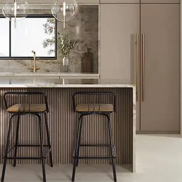 Bar Stools, Swivel Counter Stools Set of 2 - Vintage Industrial Farmhouse Swivel Bar Stool - Kitchen Island Counter Bar High Chair(Dark Brown)