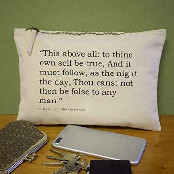 Food & Drink Quote by William Shakespeare Canvas Clutch Bag/Accessory Case (CL00021370)