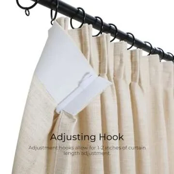 TWOPAGES 100 W x 96 L inch Pinch Pleat Unlined Darkening Drape Faux Linen Curtain Drapery Panel for Living Room Bedroom Meetingroom Club Theater Patio Door (1 Panel),Sand Beige