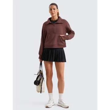 CRZ YOGA Women’s Cozy Fleece Lined Sweatshirt