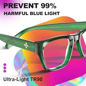 Stylish VISOONE Blue Light Blocking Glasses for All