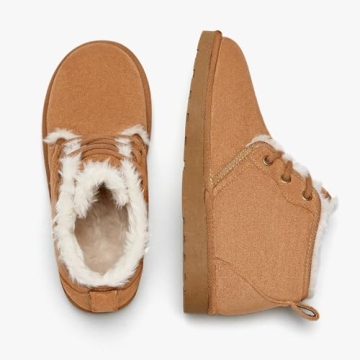 Cozy BlackTwig Women Fur Lined Winter Ankle Boots