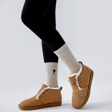 Cozy BlackTwig Women Fur Lined Winter Ankle Boots