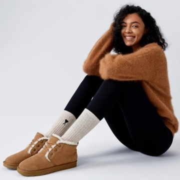 Cozy BlackTwig Women Fur Lined Winter Ankle Boots