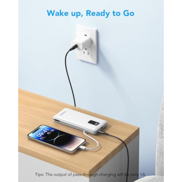 Charmast Portable Charger Built-in Cables & Plug