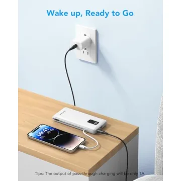 Charmast Portable Charger Built-in Cables & Plug