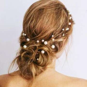 BARTOSI Pearl Hair Clips White Pearl Hair Pins Small Pearls Bobby Pins Bride Wedding Hair Accessories for Women (Pack of 7)