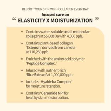 NACIFIC Collagen Gel Facial Mask (Rice Peptide) 4EA Set Hydrogel Deep Korean Face Mask Hydrating Overnight Elasticity Firming Pore Minimizing for All skin types