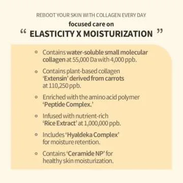 NACIFIC Collagen Gel Facial Mask (Rice Peptide) 4EA Set Hydrogel Deep Korean Face Mask Hydrating Overnight Elasticity Firming Pore Minimizing for All skin types