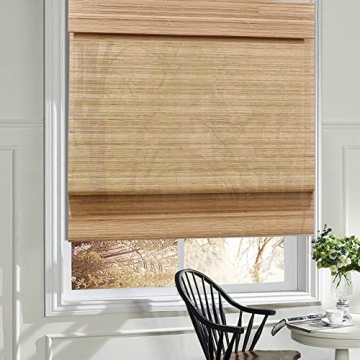 LANTIME Elegant Bamboo Roman Shades for Home & Garden - Pattern 6
