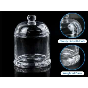 Thick Glass Salt Cellar with Spoon for Kitchen Use