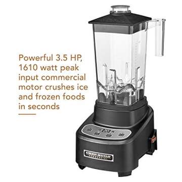 CHEF-BUILT 3.5 HP Commercial Power Blender 64 Ounces