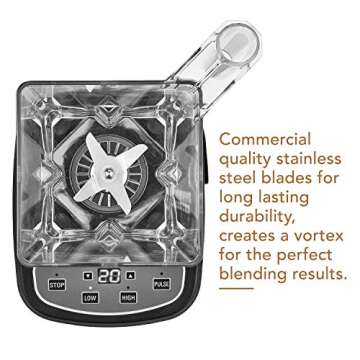 CHEF-BUILT 3.5 HP Commercial Power Blender 64 Ounces