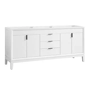Elegant 72 in. White Vanity Base for Stylish Bathrooms