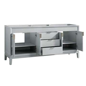 Elegant 72 in. White Vanity Base for Stylish Bathrooms