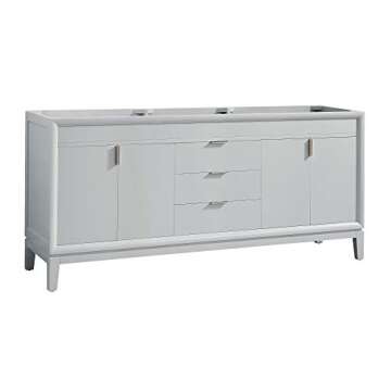 Elegant 72 in. White Vanity Base for Stylish Bathrooms