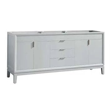 Elegant 72 in. White Vanity Base for Stylish Bathrooms