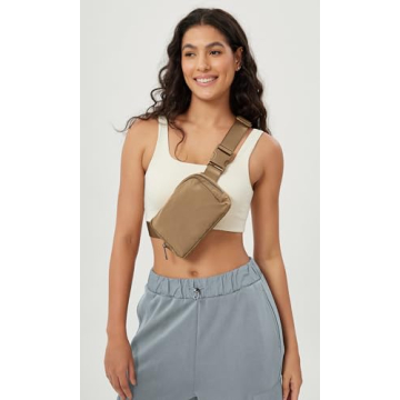 ODODOS Mini Belt Bag Adjustable Strap for Workout Travel