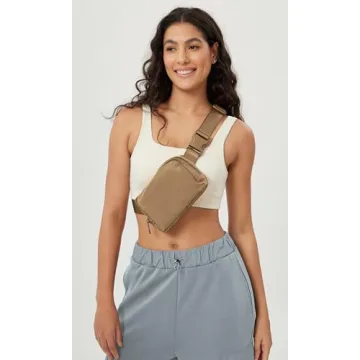 ODODOS Mini Belt Bag Adjustable Strap for Workout Travel
