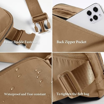 ODODOS Mini Belt Bag Adjustable Strap for Workout Travel