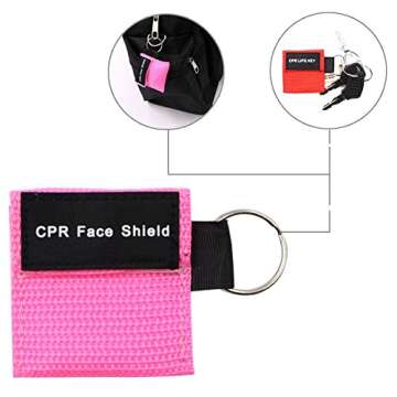 Essential CPR Face Shield Mask Keychain Emergency Kit