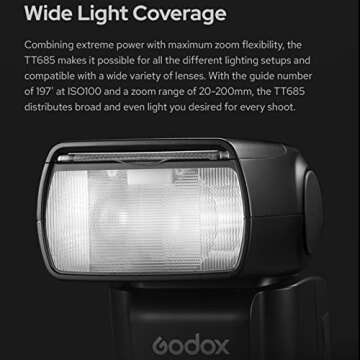 GODOX TT685II-C Flash for Canon Speedlight Camera Flash E-TTL Speedlite High-Speed Sync, 2.4G Wireless X System Compatible for Canon Flash 5D Mark IV 6D Mark II 7D 90D 250D R5 850D (Upgraded TT685C)