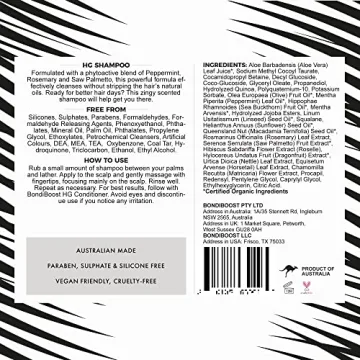 BondiBoost HG Duo Shampoo + Conditioner Bundle [10.14fl oz each] - Improves Appearance for Thinning Hair - Volumizing + Hydrating + Nourishing - Sulfate/Paraben Free, for Women/Men - Australian Made