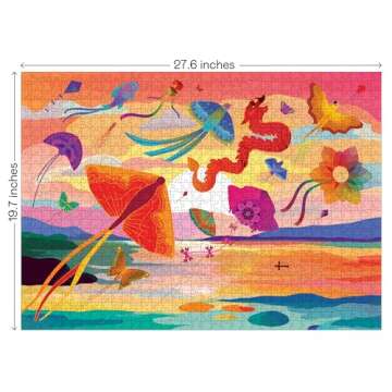 Elena Essex Puzzles for Adults 1000 Pieces - Kites at Dusk | Jigsaw Puzzles | 1000 Piece Puzzle | Co...
