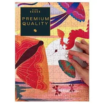 Elena Essex Puzzles for Adults 1000 Pieces - Kites at Dusk | Jigsaw Puzzles | 1000 Piece Puzzle | Colourful Sunset Landscape Puzzle | Puzzles Size 20x28 inches