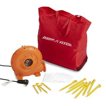 Radio Flyer Backyard Bouncer JR, Bounce House, Inflatable Jumper with Air Blower | Ages 2-8 Years (Amazon Exclusive)