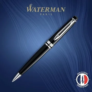 Waterman Expert Ballpoint Pen - Gloss Black & Chrome