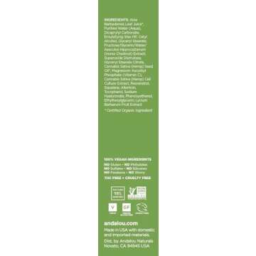 Andalou Naturals CannaCell D.puff Eye Cream 0.6 Ounce