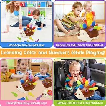 Baby Toys for 1 Year Old Boy Girl,Toddler Toys Fine Motor Skills Games Counting and Sorting,Kids Educational Learning Toys for 1 2 3 Year Old Girls Boys,Toys for Toddlers 1-3 Birthday Gift Outdoor