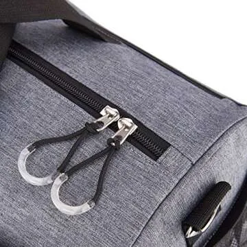 Versatile Sports Gym Bag with Wet Pocket & Shoe Compartment