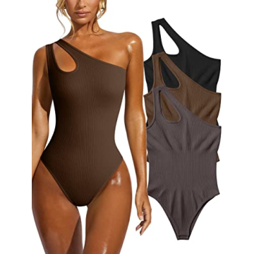 OQQ Women's Sleek Bodysuit - Stylish Comfort for All