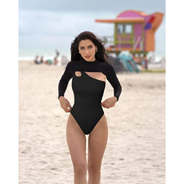 OQQ Women's Sleek Bodysuit - Stylish Comfort for All