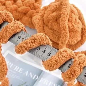 MABOZOO Chunky Yarn for Crocheting 8 Pack, Fluffy Jumbo Chenille Yarn,Soft Plush Yarn Bulky,Giant Thick Fuzzy Yarn for Hand Knitting or Arm Knitting