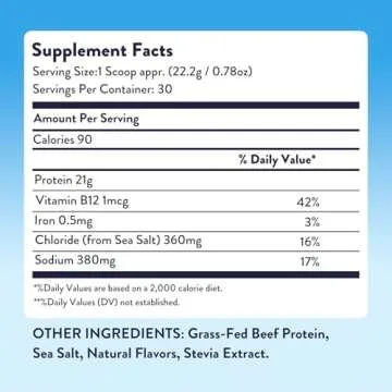 Equip Foods Prime Protein Powder - Grass Fed, 30 Servings, Salted Caramel