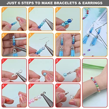 Anezus 1960PCS Pearl Beads Set - 28 Colors for Crafts