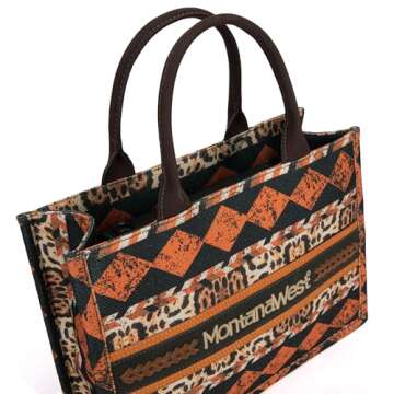 Montana West Western Crossbody Bags for Women Medium Tote Bags Boho Purse for Women Satchel Handbags MW01G-8120SLP