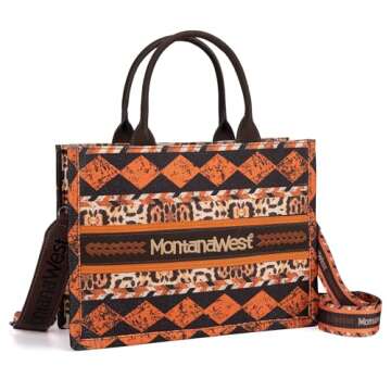 Montana West Western Crossbody Bags for Women Medium Tote Bags Boho Purse for Women Satchel Handbags MW01G-8120SLP