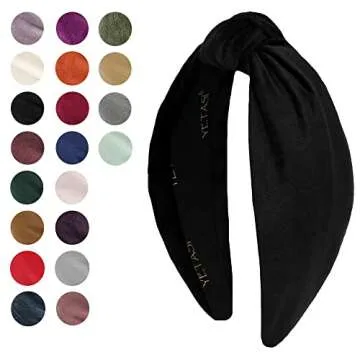 YETASI Velvet Black Headbands Women, Headbands Girls Headbands Trendy, Womens Headbands are Knotted ...