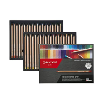 Caran D'ache Luminance Colored Pencils 40 Count Set