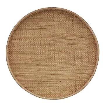 FINECASA Rattan Coffee Table Boho Chic Living Room