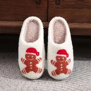 Gingerbread Man Holiday Slippers for Ultimate Comfort