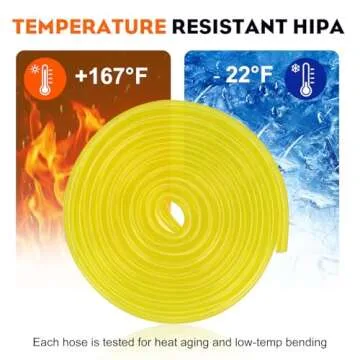 Hipa 4 Size Gas Fuel Line Hose Tubing for Small Engines