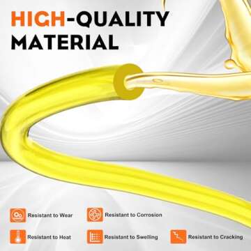 Hipa 4 Size Gas Fuel Line Hose Tubing for Small Engines