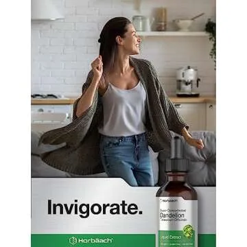 Horbäach Dandelion Root Extract | 2 fl oz | Super Concentrated | Alcohol Free Liquid Tincture | Vegetarian, Non-GMO, Gluten Free